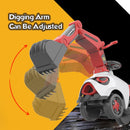 Hoverheart Ride On Electric Motor Excavator With Manual Digger & Music Sounds (Red)