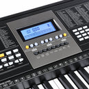 Hillo 61 Key Electronic Piano Keyboards Kit with Headphones, Mic, Stand & Stool