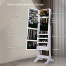 CASANINA LED Light Jewelry Cabinet Standing Mirror