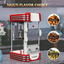 KAPAS Popcorn Machine, Red Tabletop Popcorn Maker with Accessories