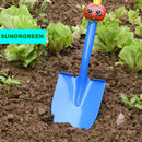 SUNORGREEN Red Tomato Kid's Garden Tool Set of 4, Soil Rake, Garden Spade, Soil Shovel and Push Broom by Safety Approved