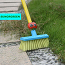 SUNORGREEN Red Tomato Kid's Garden Tool Set of 4, Soil Rake, Garden Spade, Soil Shovel and Push Broom by Safety Approved