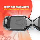 6.5'' Hoverboard with Front/Back LED & Bluetooth Speaker, Self-Balance Flash Wheel, UL Chrome Black