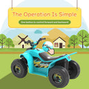 HOVERHEART 6V Kids Electric Ride On Mini ATV Quad Bike 4 Wheeler Toy Car (Blue)