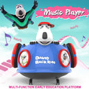 HOVER HEART Bernard Bear Ride-On Toy 6V/4.5Ah with LED 4 Wheels for Kids (Blue)