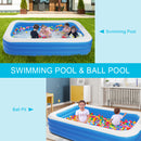 6 Person Large Inflatable Swimming/Ball Pool 120"x72"x22" 0.3mm PVC Thickness