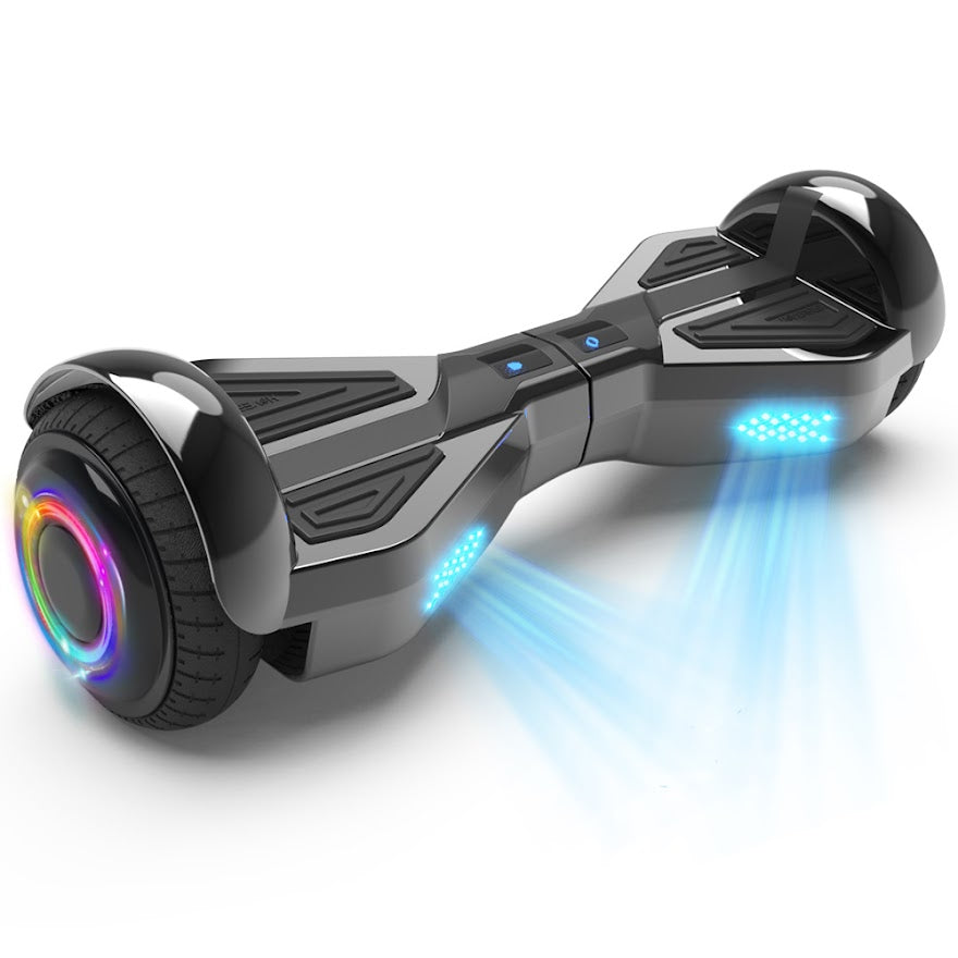 Triangle Hoverboard with Bluetooth Speaker, 6.5 inch LED Wheels, Dual 200W Motor up to 6.2 MPH, UL2272 Certified Self Balancing Scooters for Kids Adults