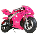 Mini Gas Power Pocket Bike Motorcycle,40CC 4-Stroke Ride on Toys by EPA Approved (pink)