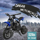 49CC 2-Stroke Kids Off-Road Dirt Bike Gas Powered Motorcycle(Oil Mix Required) Blue