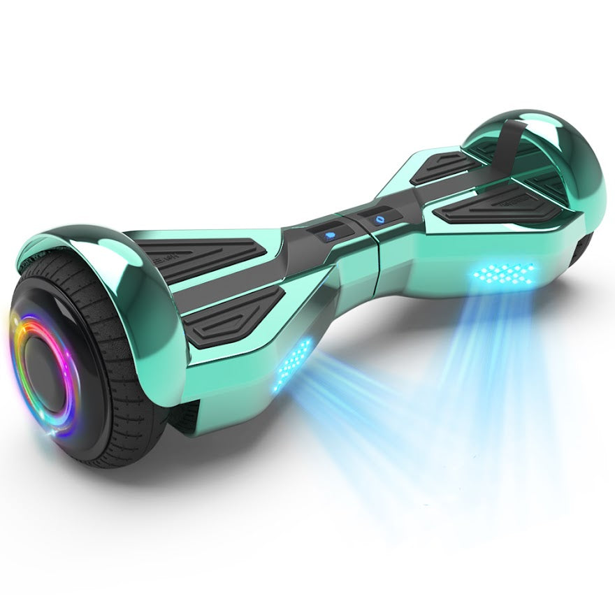 Triangle Hoverboard with Bluetooth Speaker, 6.5 inch LED Wheels, Dual 200W Motor up to 6.2 MPH, UL2272 Certified Self Balancing Scooters for Kids Adults