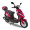 RAPPI RPI SPEEDY-50 Pink Steet Legal Scooter 49cc Equipped Rear Storage trunk, Four Stroke, Cylinder, CVT