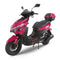 RAPPI RAPIDO-50 Pink Street Legal Scooter 50-49cc Equipped With Rear Storage Trunk, Four Stroke, Cylinder, CVT
