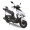 RAPPI RAPIDO-150 White 150CC Gas Motorcycle Adult Eqquipped Trunk, 4 Stroke, Single Cylinder, CVT