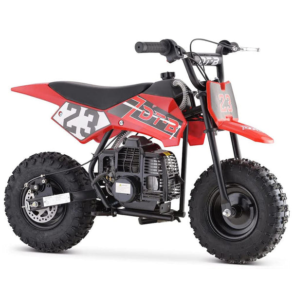 Mini Gas Power Dirt Bike, Motorcycle Ride-on 49cc 2 Stroke (Oil Mix Required) Red