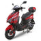 RAPPI RAPIDO-50 Red Street Legal Scooter 50-49cc Equipped With Rear Storage Trunk, Four Stroke, Cylinder, CVT