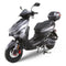 RAPPI RAPIDO-50 Silver Street Legal Scooter 50-49cc Equipped With Rear Storage Trunk, Four Stroke, Cylinder, CVT