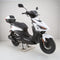 RAPPI RSS-50 White Street Legal Scooter 50-49cc Equipped With Rear Storage Trunk, Four Stroke, Cylinder, CVT