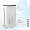 Upgraded compact washing machine, fully automatic 2-in-1 washer and spin dryer machine