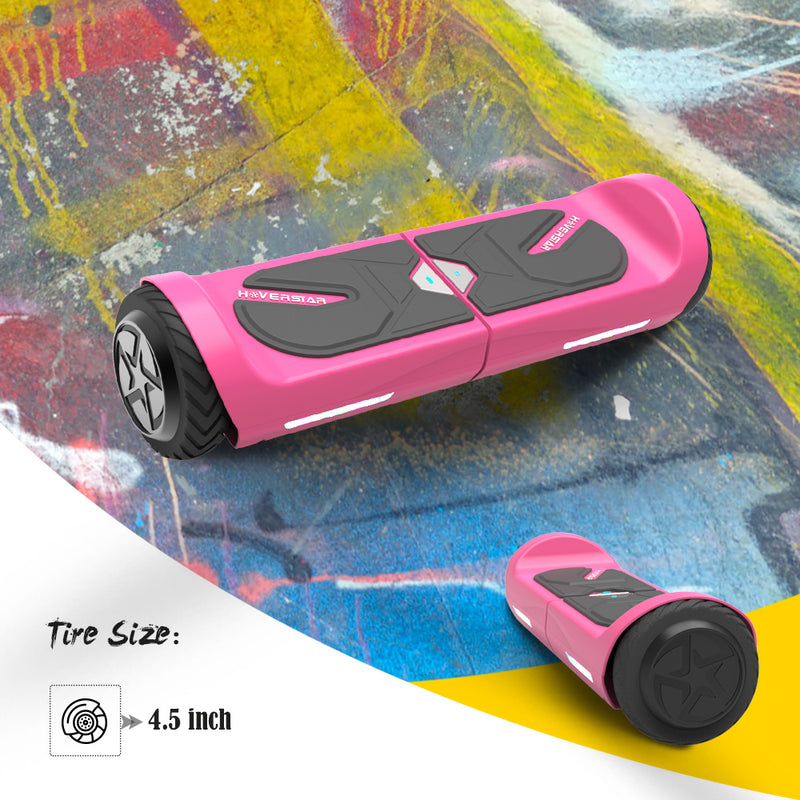 4.5" Hoverboard Two-Wheel Self Balance Electric Scooter for Kids UL2272 Listed-Pink