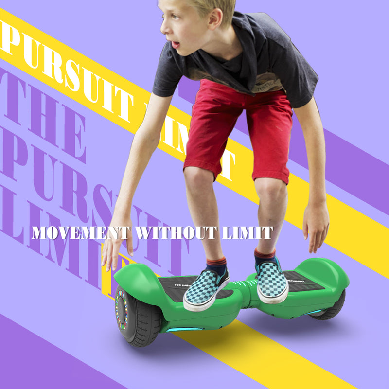 6.5" LED Flash Wheel Hoverboard with Bluetooth Speaker | Green