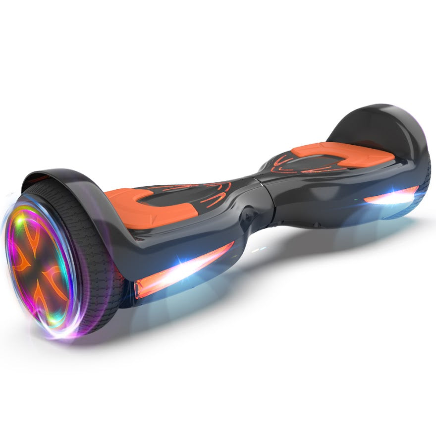 Bluetooth Hoverboard with Pearl Skin, 6.5" Self Balancing Scooter with Wireless Speaker for Music, with LED Light up Pedal and Wheels for Fun