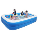 4 Person Inflatable Swimming/Ball Pool 102"x72"x22" 0.3mm PVC Thickness