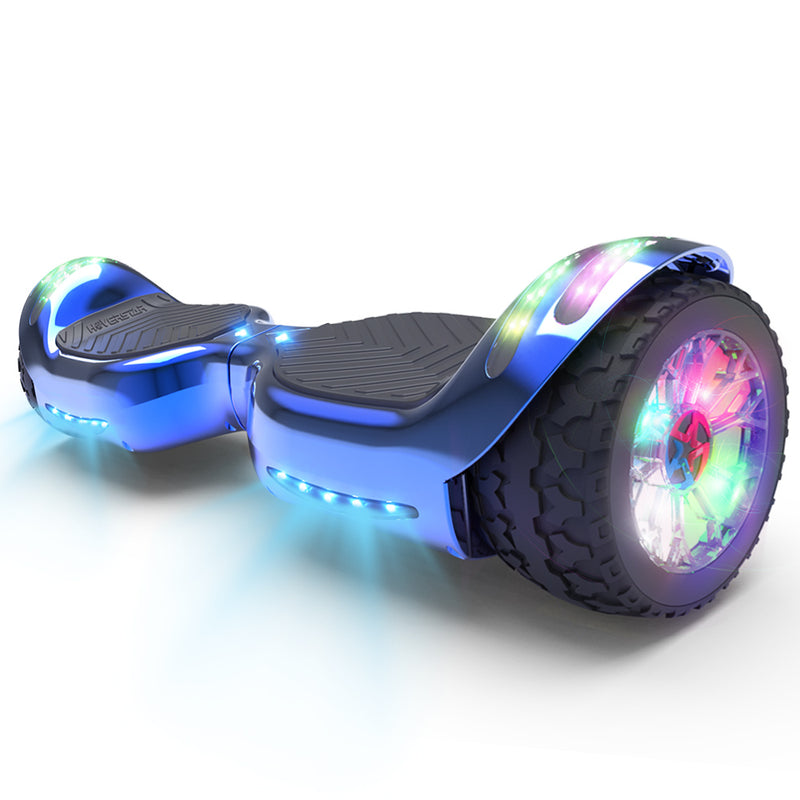 H-Rogue All-Terrain Bluetooth Hoverboard with Light-Up Wheels | Blue