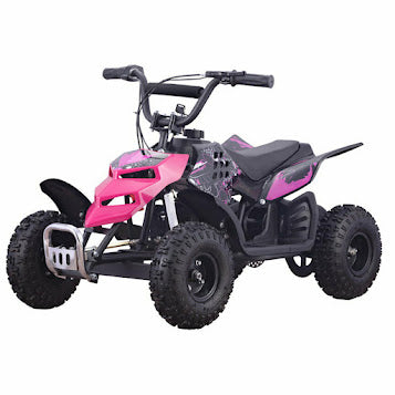 SKRT MONSTER INSECT 24V 100W ALL TERRIAN MINI ELECTRIC QUAD BIKE ATV FOR KIDS (6~12 YEARS OLD)Pink