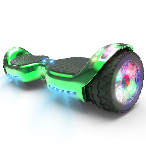 H-Rogue All-Terrain Bluetooth Hoverboard with Light-Up Wheels | Green