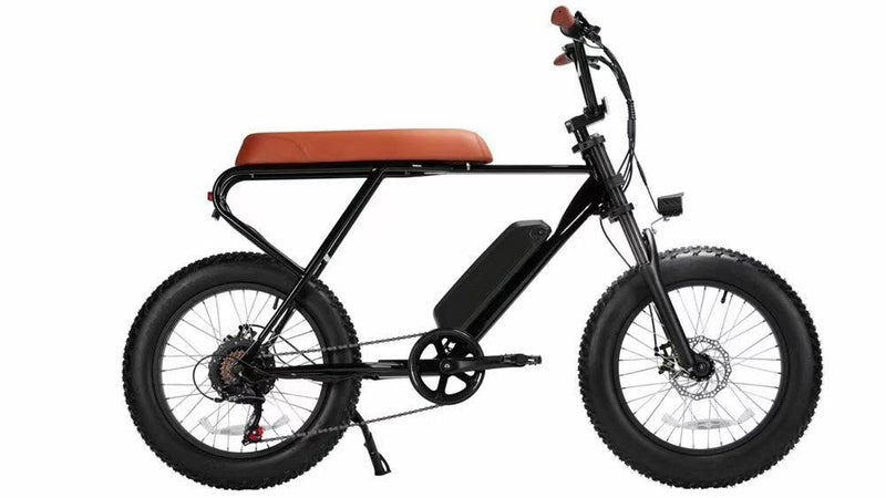 Mini Swell  E-Bike,  4-Inch Wide Tires, Shimano 6-Speed, Speed Monitor, 3 Model Assistant, Feet Free, Battery Locker