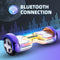 HOVERSTAR Bluetooth Hoverboard, 8 Inch Real Self Balancing Scooter, LED Light-Up Foot Pads Glow, 500W Motor, 20 Cells Battery Long Distance, Max Weight 220 lb, Max Speed 7Mph