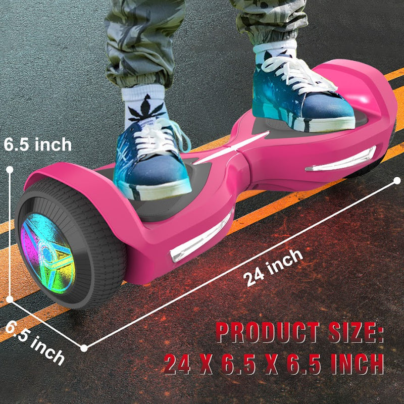 Hoverboard Self Balancing Scooter for Kids Hover Board with 6.5" Wheels Built-in Bluetooth Speaker Bright LED Lights