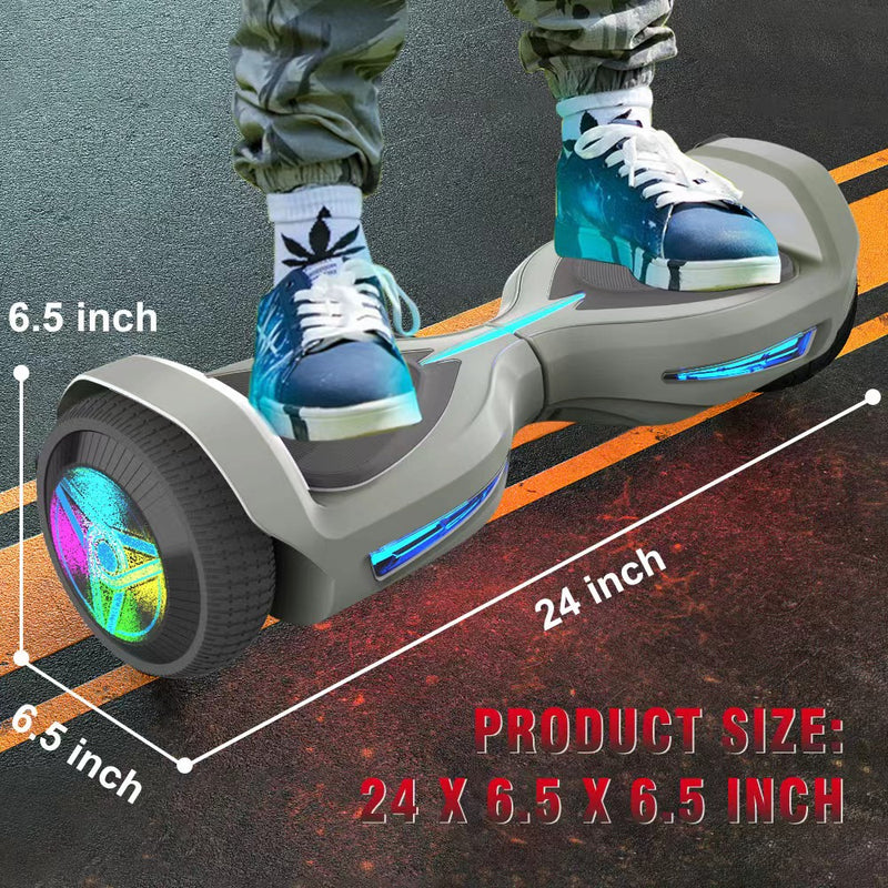 Hoverboard Self Balancing Scooter for Kids Hover Board with 6.5" Wheels Built-in Bluetooth Speaker Bright LED Lights