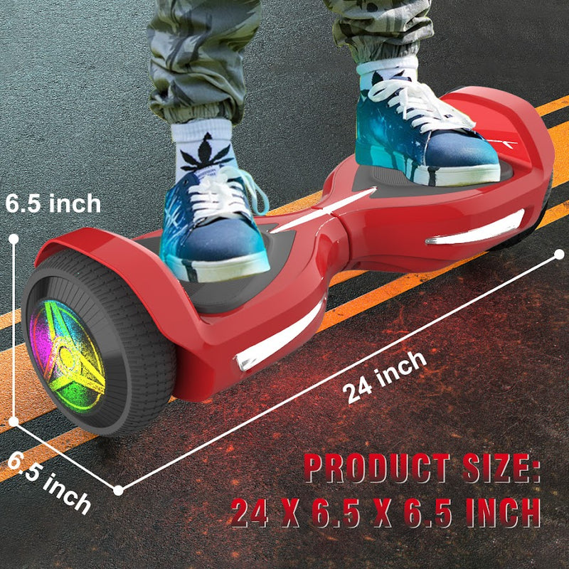 Hoverboard Self Balancing Scooter for Kids Hover Board with 6.5" Wheels Built-in Bluetooth Speaker Bright LED Lights
