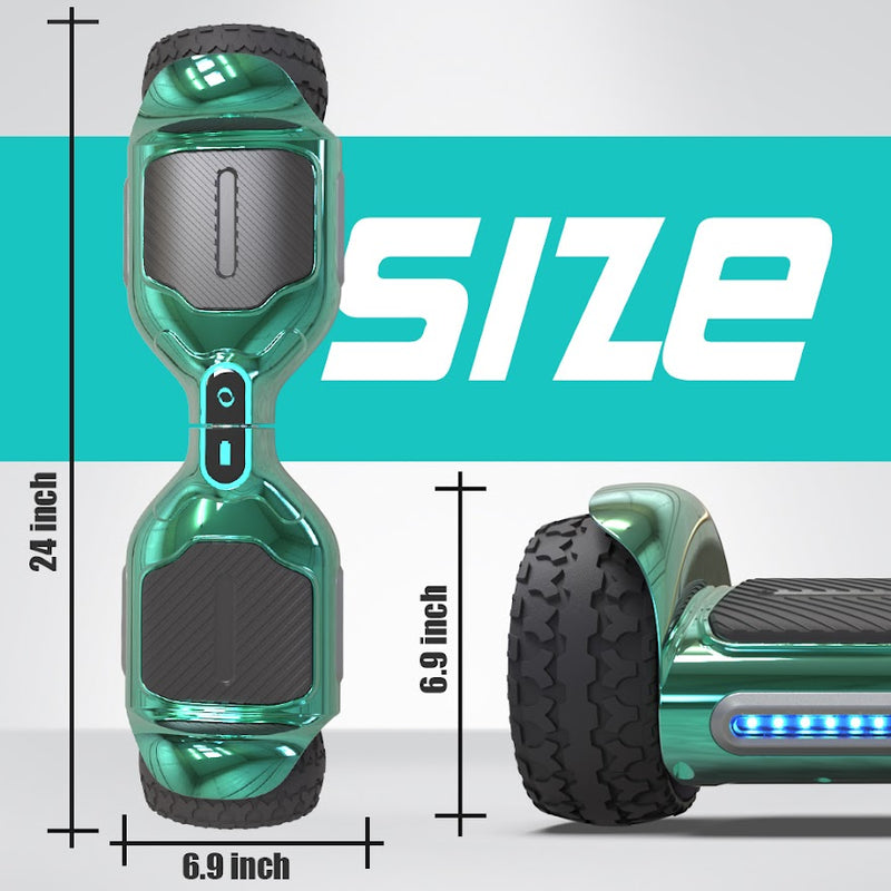 Hoverboard Self Balancing Scooter for Kids  Hover Board with 6.5"  wide Wheels Built-in Bluetooth Speaker Bright LED Lights UL2272 Certified