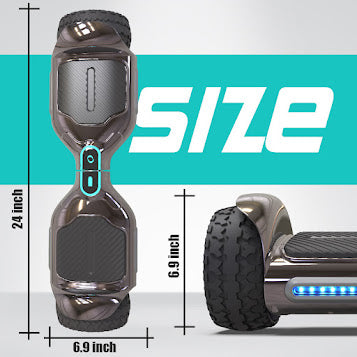 Hoverboard Self Balancing Scooter for Kids  Hover Board with 6.5"  wide Wheels Built-in Bluetooth Speaker Bright LED Lights UL2272 Certified