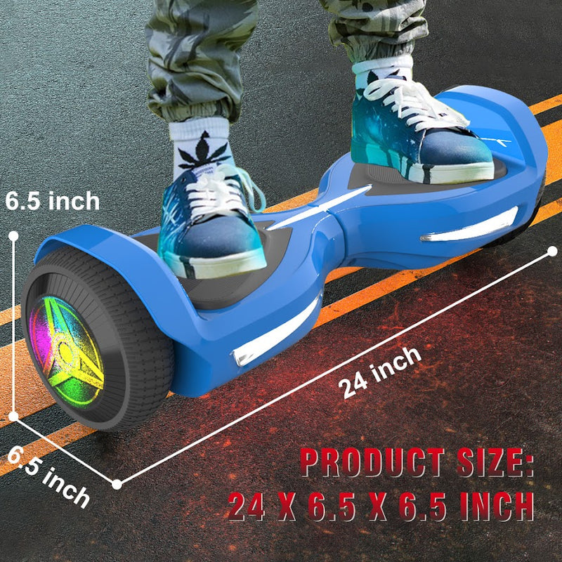 Hoverboard Self Balancing Scooter for Kids Hover Board with 6.5" Wheels Built-in Bluetooth Speaker Bright LED Lights