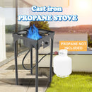 Outdoor & Indoor Portable Propane Stove, Single Burners with Gas Premium Hose