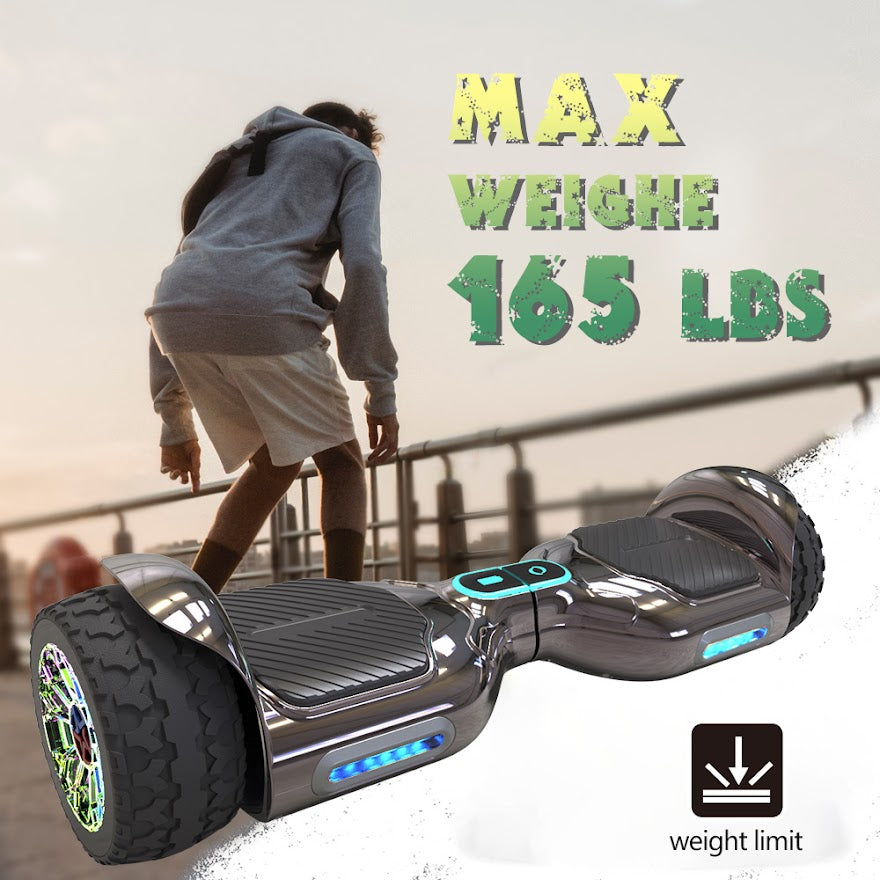 Hoverboard Self Balancing Scooter for Kids  Hover Board with 6.5"  wide Wheels Built-in Bluetooth Speaker Bright LED Lights UL2272 Certified