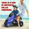 Ride-On Toy 6V/4.5Ah Front LED 3 Wheels Motorcycle Tricycle for 2-4 years Kids (Blue)