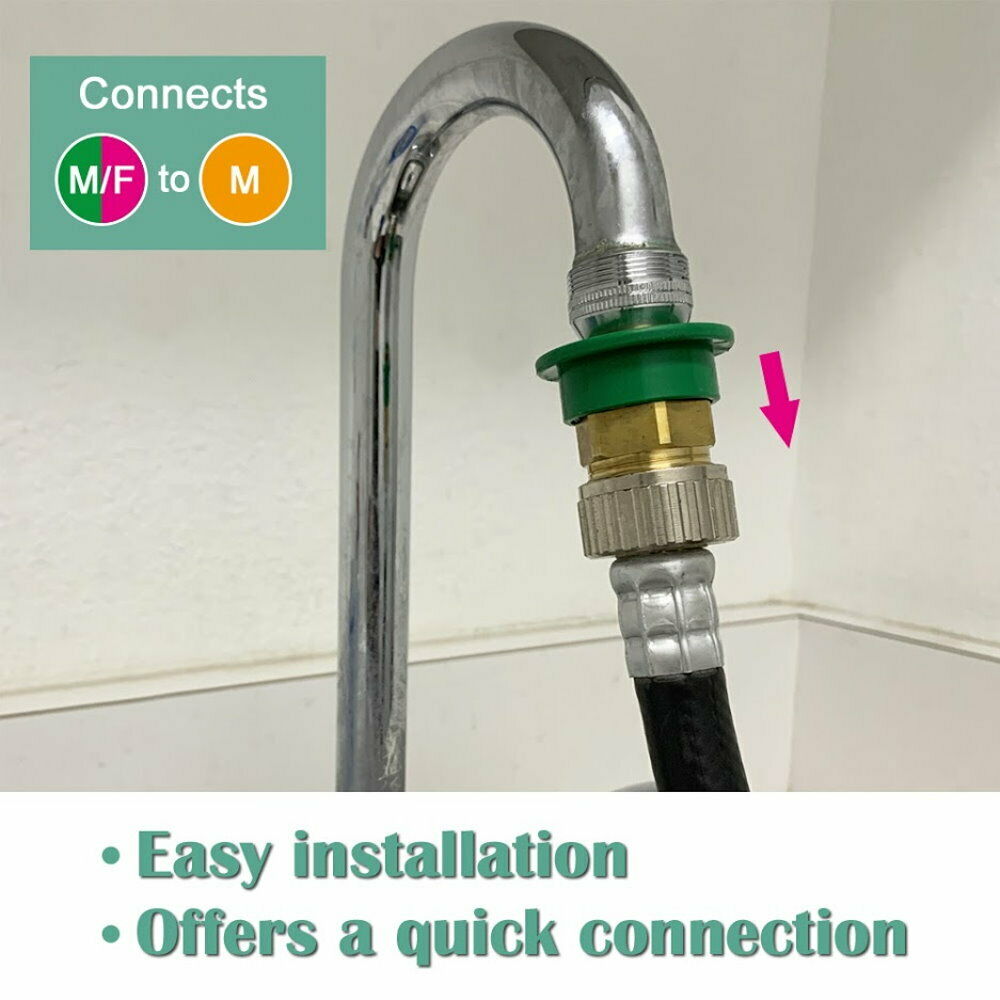 KAPAS Washer Snap Coupling Adapter, Dishwasher Adapter for Faucet
