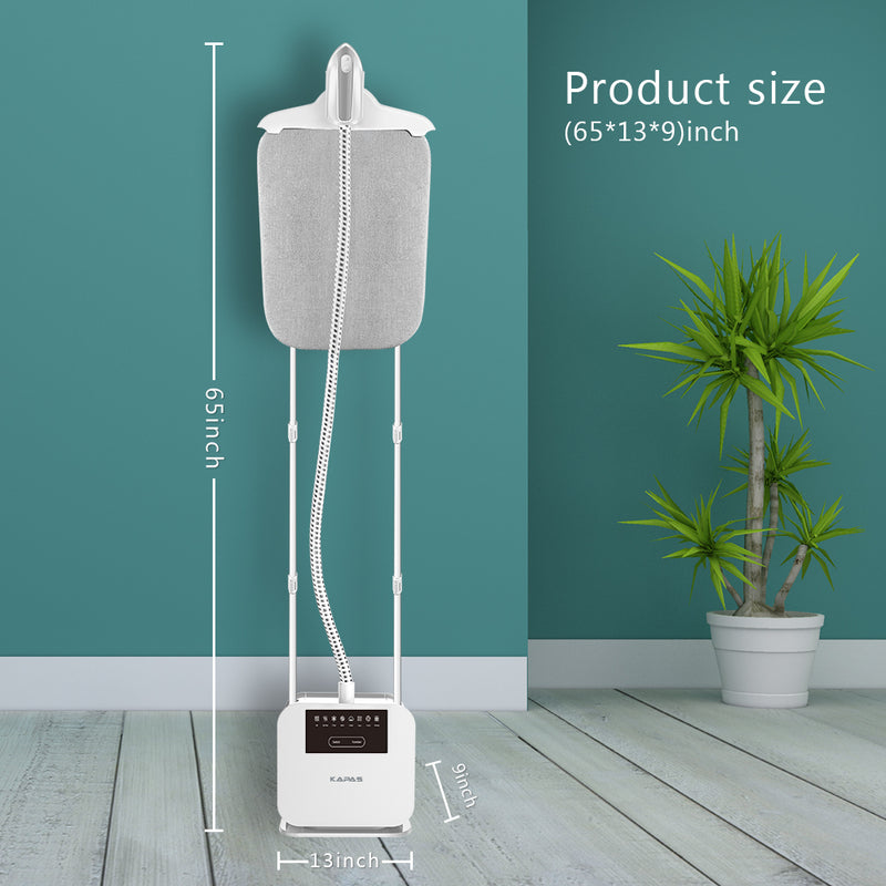 KAPAS Adjustable Garment Steamer Accessories for Clothes, Build-in Rotatable Ironing Board, 2.1L Water Tank, 8 Ironing Options for Different Clothes…