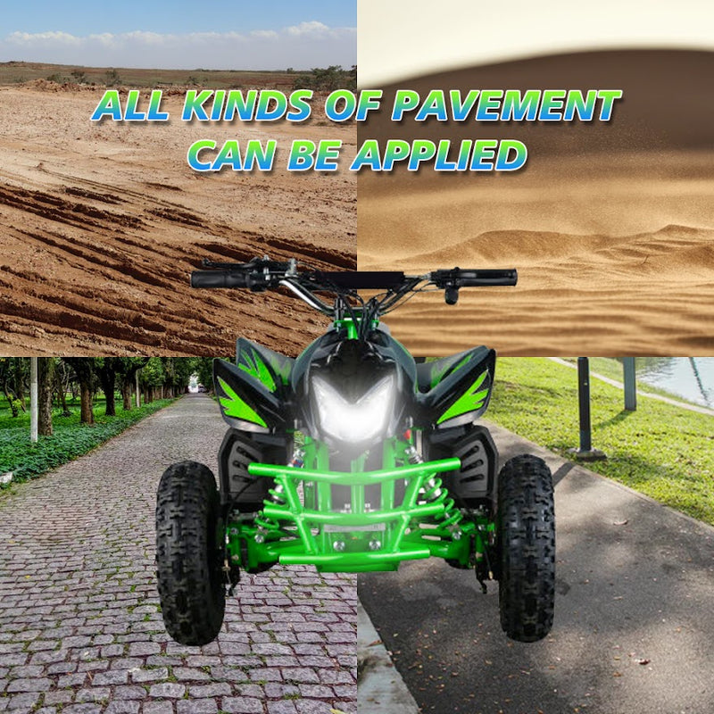 HOVERHEART Titan ATV Motor Power 350 w Brush Motor. Battery 24 v 12 Ah - Green