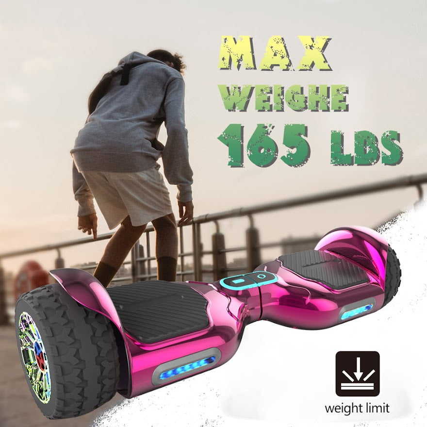 Hoverboard Self Balancing Scooter for Kids  Hover Board with 6.5"  wide Wheels Built-in Bluetooth Speaker Bright LED Lights UL2272 Certified