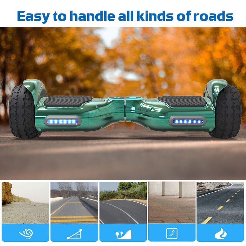 Hoverboard Self Balancing Scooter for Kids  Hover Board with 6.5"  wide Wheels Built-in Bluetooth Speaker Bright LED Lights UL2272 Certified