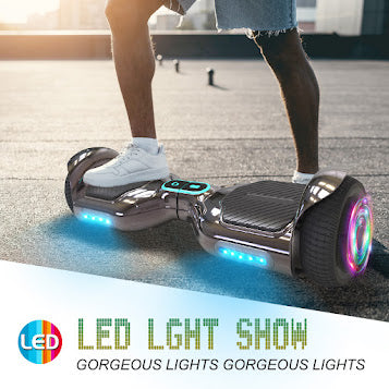 Hoverboard Self Balancing Scooter for Kids  Hover Board with 6.5" Wheels Built-in Bluetooth Speaker Bright LED Lights UL2272 Certified