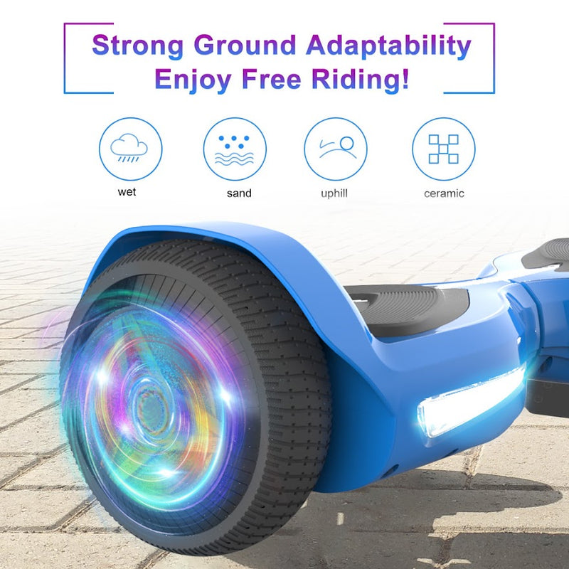 Hoverboard Self Balancing Scooter for Kids Hover Board with 6.5" Wheels Built-in Bluetooth Speaker Bright LED Lights