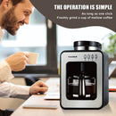 KAPAS Mini Automatic Coffee Machine With Grinding Function, Programmable Timer Mode and Keep Warm Plate,0.6L Capacity, 600W