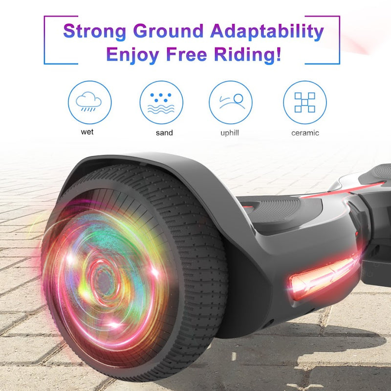 Hoverboard Self Balancing Scooter for Kids Hover Board with 6.5" Wheels Built-in Bluetooth Speaker Bright LED Lights