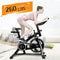 Indoor Cycling Bike with Quiet Flywheel & Pulse Sensor/Ipad Mount Pro Exercise Bike/Silver